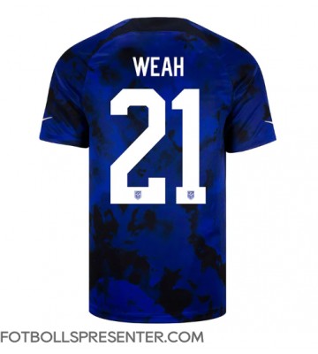 Förenta staterna Timothy Weah #21 Borta Matchtröja VM 2022 Kortärmad